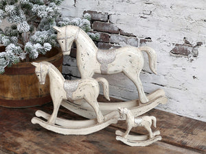 Rocking horse with glitter saddle … 3 sizes