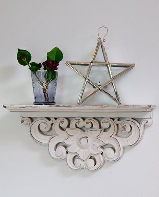 Shabby Chic Carved shelf