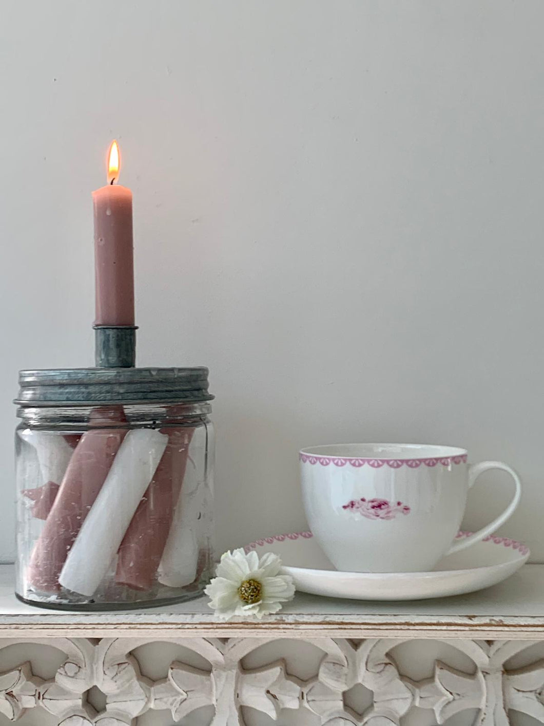 Ditsy Rose Bone China Cup and saucer Set