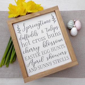 Springtime Rustic Sign