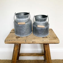 Load image into Gallery viewer, Zinc metal milk churn ... 2 sizes
