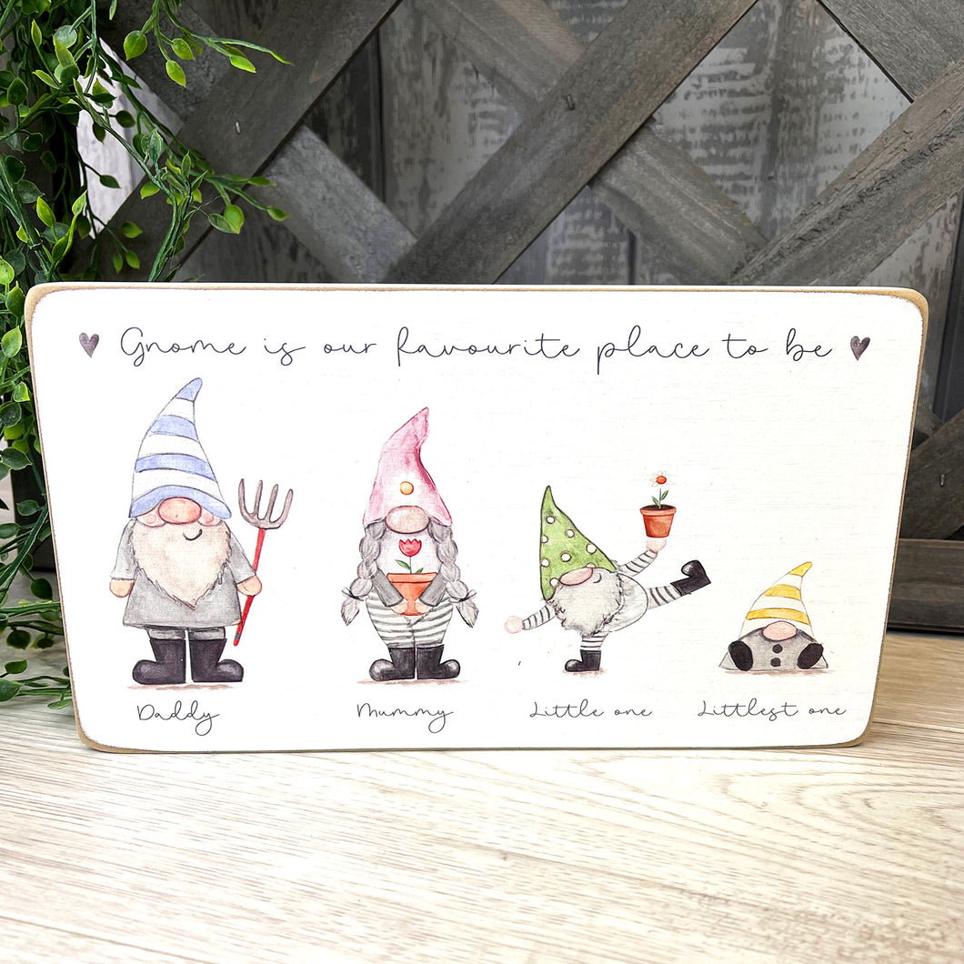 Gonk gnome family block plaque … 4 family