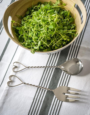 Twisted heart Salad Servers ... set of 2