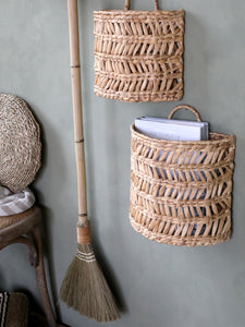 Chunky Wicker Hanging wall Basket ... 2 sizes