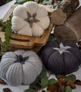 Knitted pumpkin … 3 colours Large