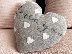 Love you Heart cushion