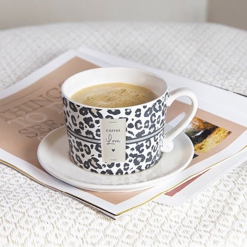 Leopard Coffee Love mug