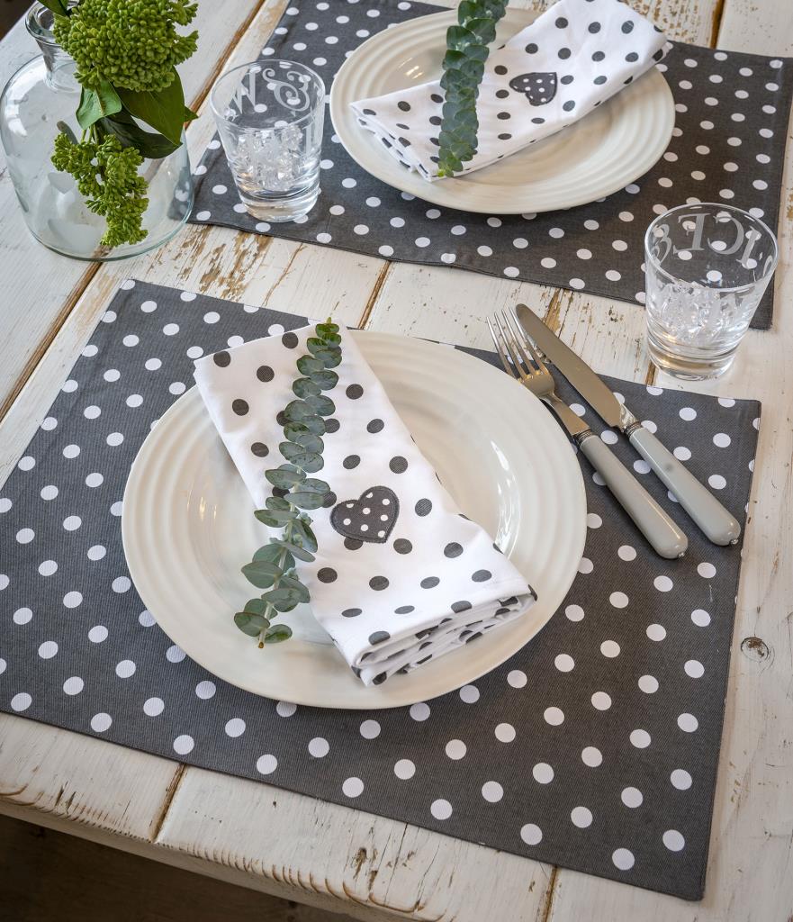 Polka dot Placemats … set of 4