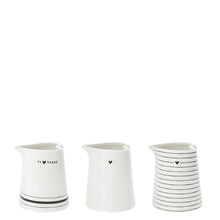Load image into Gallery viewer, BLACK Heart Milk Jug ... 3 designs