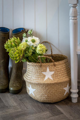 Seagrass White Star Basket