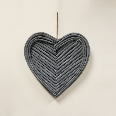 Grey twig heart … Large 52cm