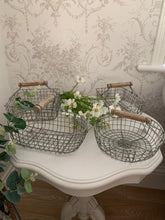 Load image into Gallery viewer, Grey wired baskets ... 4 styles