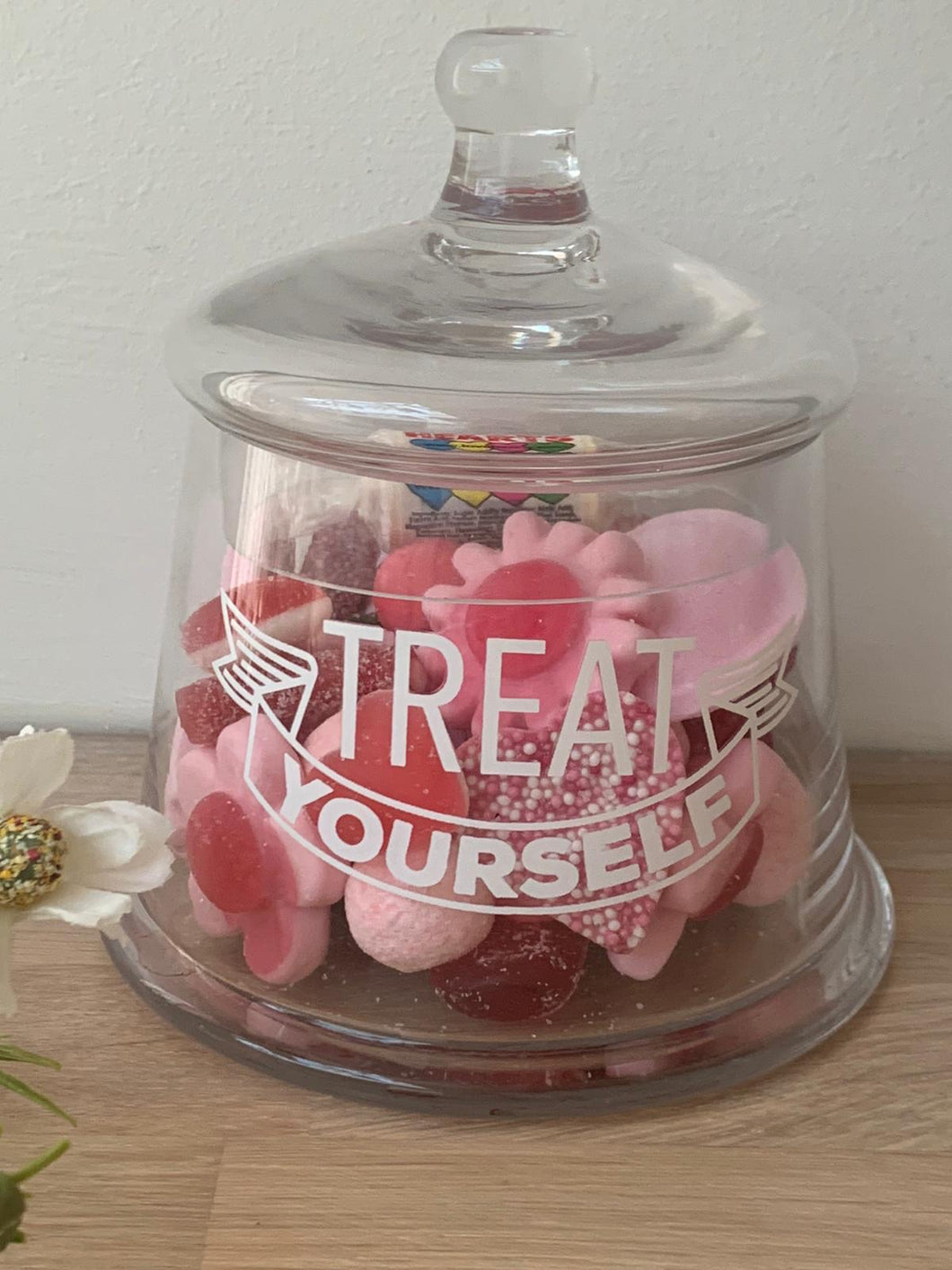 Treat Yourself Glass Jar