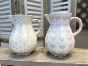 Pretty pink jug ... 2 designs