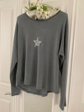 Load image into Gallery viewer, Fashion ... Sequin Star Grey ... Top