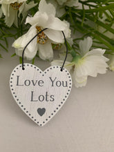 Load image into Gallery viewer, Wooden small heart hanger