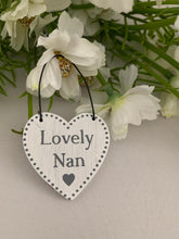 Load image into Gallery viewer, Wooden small heart hanger