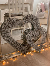 Load image into Gallery viewer, Woven wicker heart ... 2 sizes