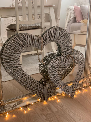 Woven wicker heart ... 2 sizes