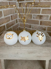 Load image into Gallery viewer, Woodland animal Christmas bauble … 3 design