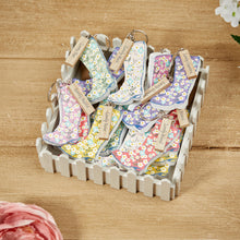 Load image into Gallery viewer, Spring floral welly keyring … 6 designs
