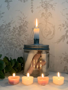 Heart Tealight candles ... Set of 4