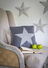 Load image into Gallery viewer, Reversible Star Feather Cushion