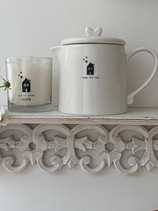 Ceramic Teapot ... Black Time for Tea