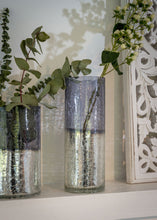Load image into Gallery viewer, Crackled glass ombré vase … 2 sizes