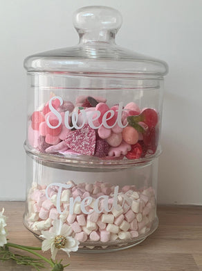 Sweet Treats Stackable glass jar