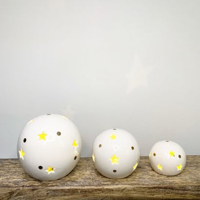 Ceramic LED star Ball … 3 sizes