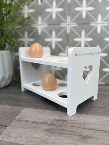 Cut out Heart Egg Rack