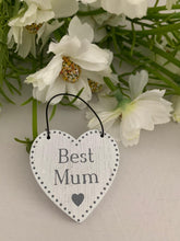 Load image into Gallery viewer, Wooden small heart hanger