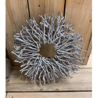 Spiral round twig wreath