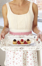 Load image into Gallery viewer, Trays ... Wooden Scallop Heart Vintage Tray